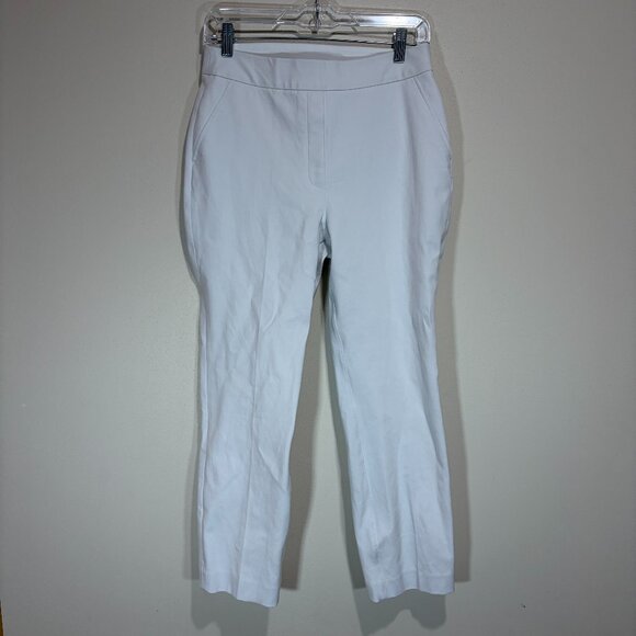 Spanx On-The-Go Slim Straight Leg Pants Classic White Dress Pant - Picture 2 of 14